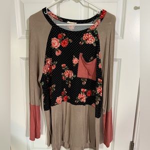 Womans ODDY top - long sleeved - 1X